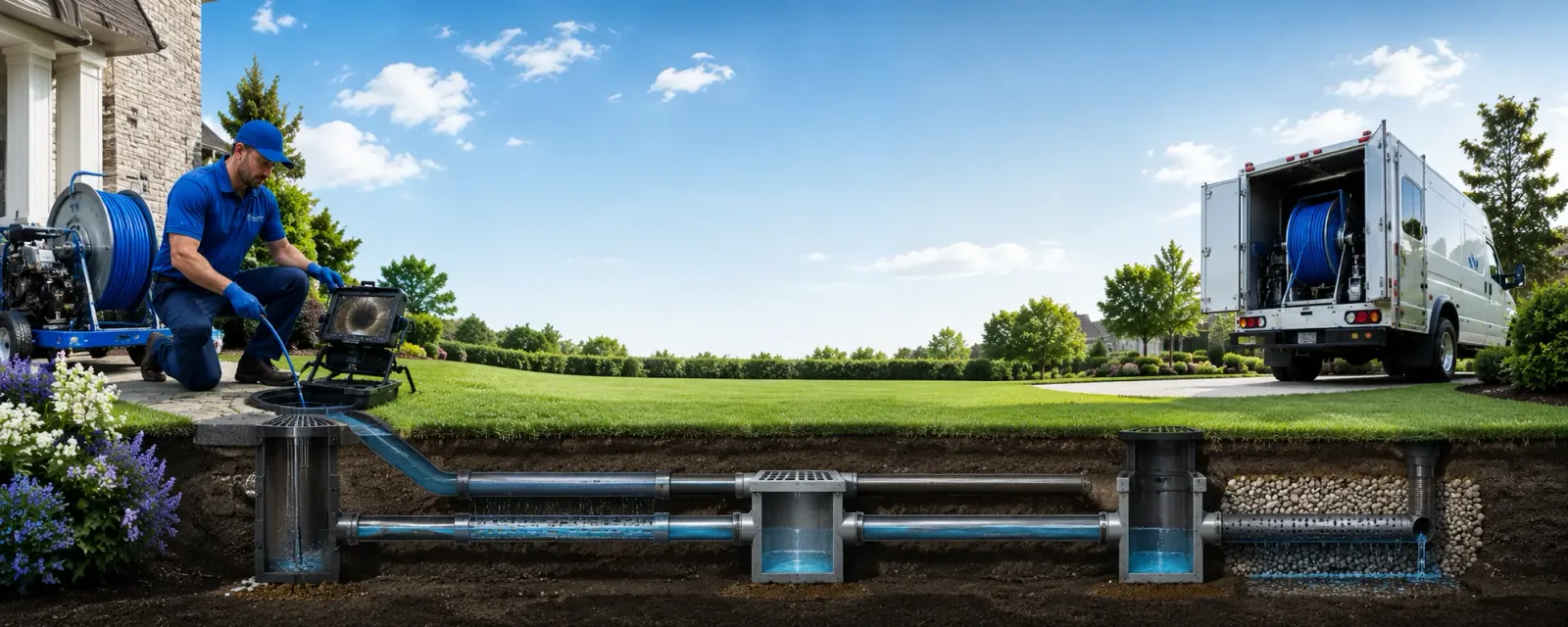 Outdoor drain cleaning information for Buckeye, WV